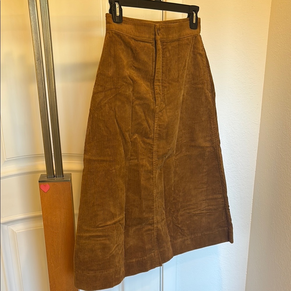 Uniqlo Brown Maxi A-Line Skirt for Casual Wear NWOT
